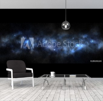 Picture of Bright milky way in a black sky